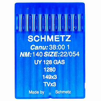 Иглы для промышленных машин Schmetz UY-128 GAS №140